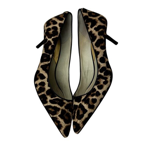 Michael Kors Leopard Pointed Toe Kitten Heels - Picture 6 of 6